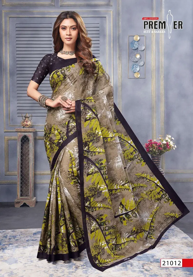 Saravani Vol 21 By Premier Cotton Printed Sarees Wholesale Shop In Surat